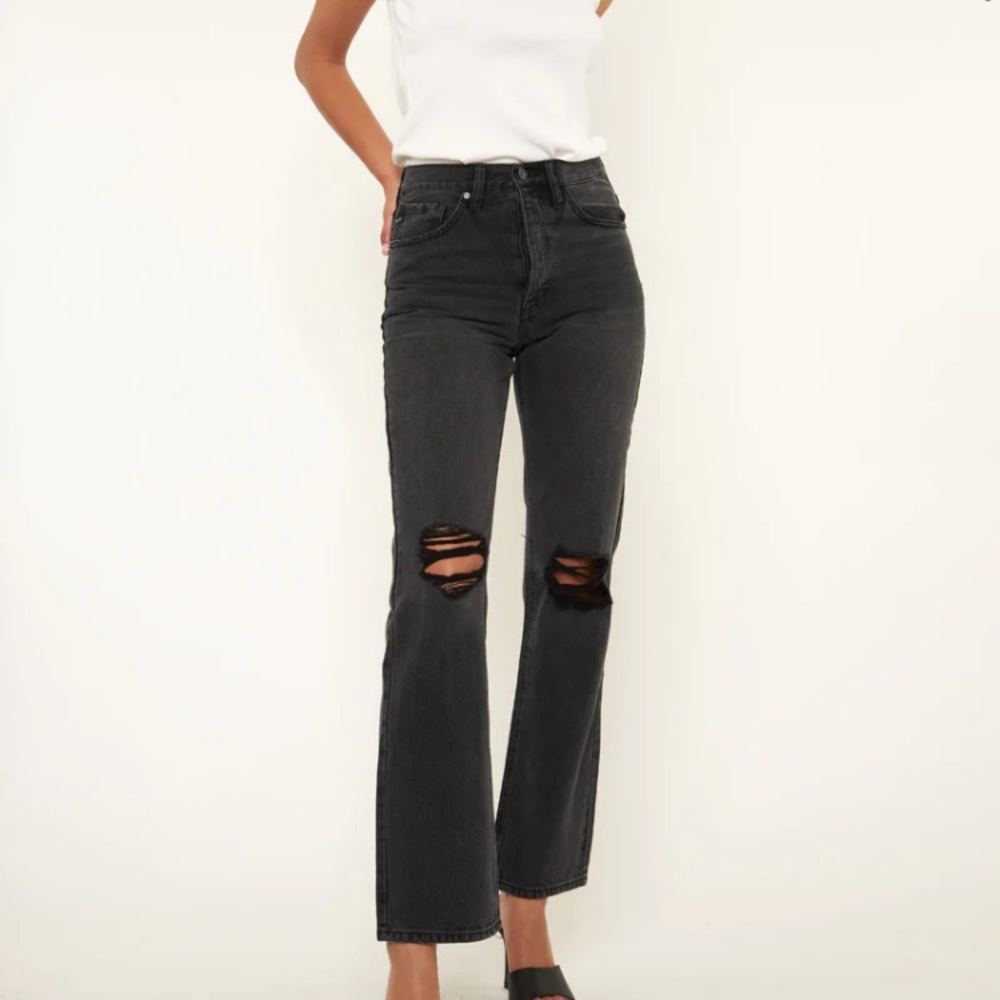 KanCan Dixon Ultra High Rise 90's Boyfriend Jeans black 7/27